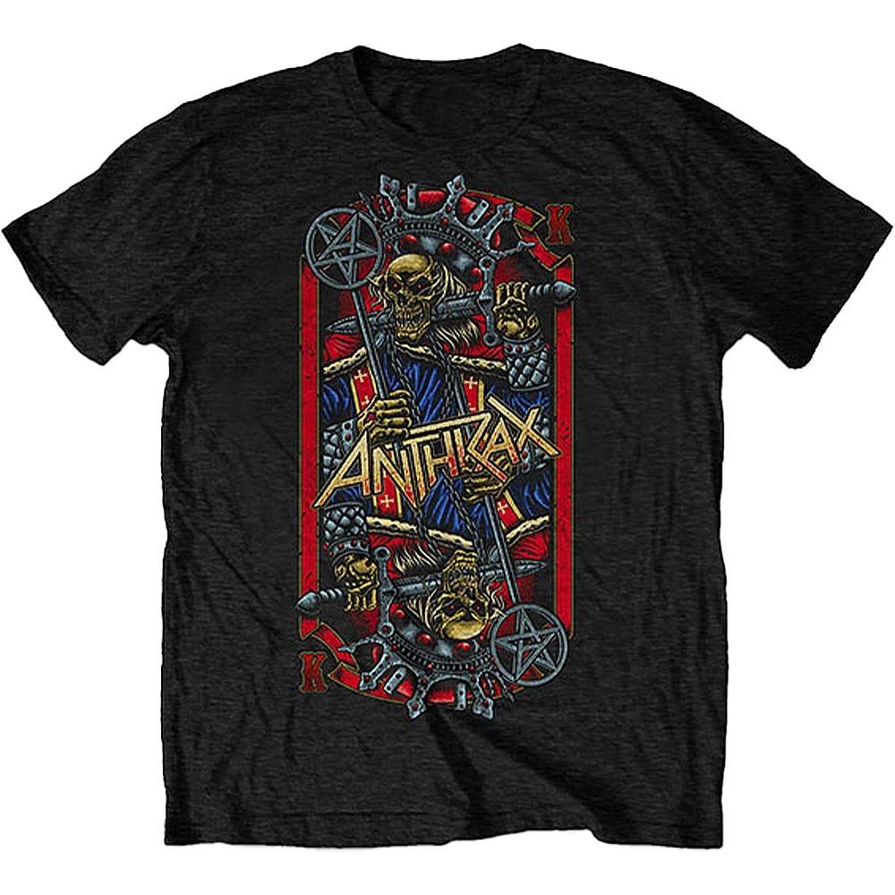 Men s Anthrax Evil King World Tour 2018 T-shirt Medium Black XXXXL