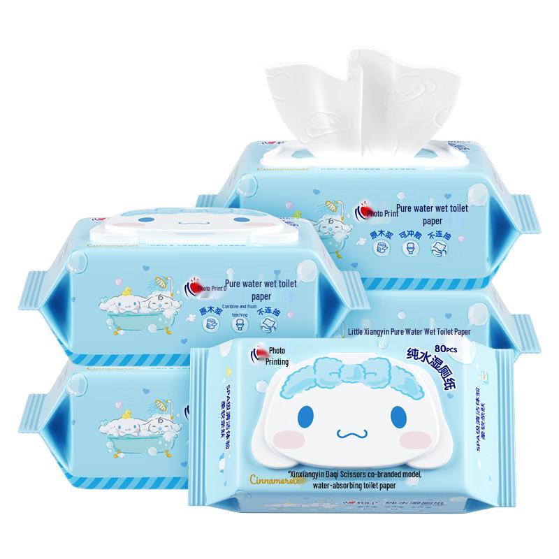 

Hengan Sanrio Cinnamoroll Смываемые влажные салфетки