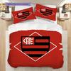 Flamengo logo Vzor Povlečení Přikrývka Sada Povlak na přikrývku Povlak na polštář Domácí dekorace Dárek k narozeninám (1 * povlak na peřinu + 2 * povlak na polštář, bez jádra)
