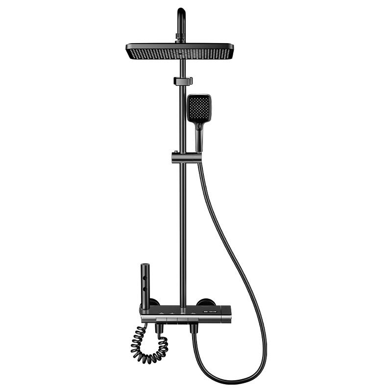 

Умный Температурный Цифровой Дисплей Душевой Набор Ванная Комната Тропический Душ Система Набор Душевой Смеситель Полный Комплект Насадка для Ванны с Усилением