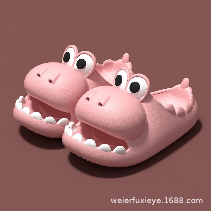 Cute dinosaur household non-slip thick-soled children's slippers for summer, for boys and girls EVA Open-toed outdoor sandals