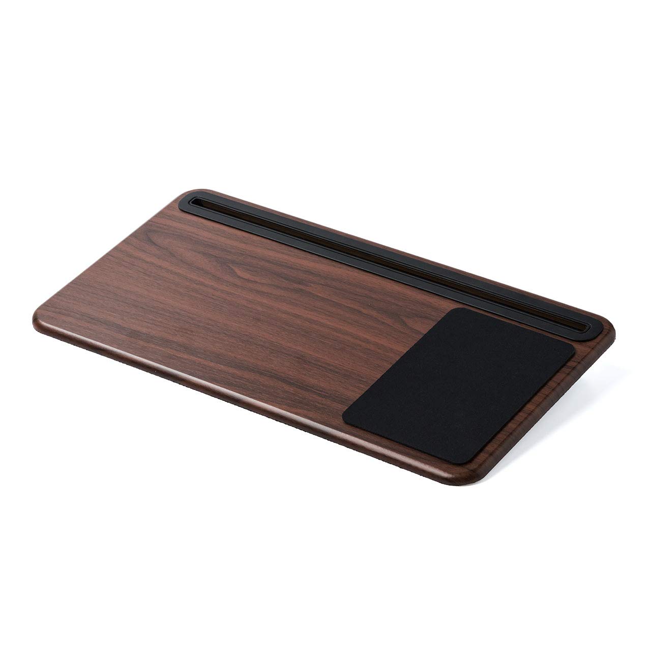 

Столик для ноутбука Sanwa Direct, с мышью и текстурой дерева, для ноутбуков/планшетов, совместимый с 15,6-дюймовыми, подставка для планшета/смартфона, подушка, 200-HUS008