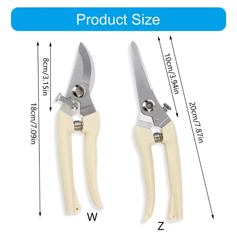 Carbon Steel Pruning Picking Gardening Shears Nonslip Handle For Deadheading & Shaping Flowers Or Fruits Easy Harvesting