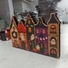 Multi-layer Wooden Haunted House Vintage Finish Rustic Autumn Ornament  Interior Designer