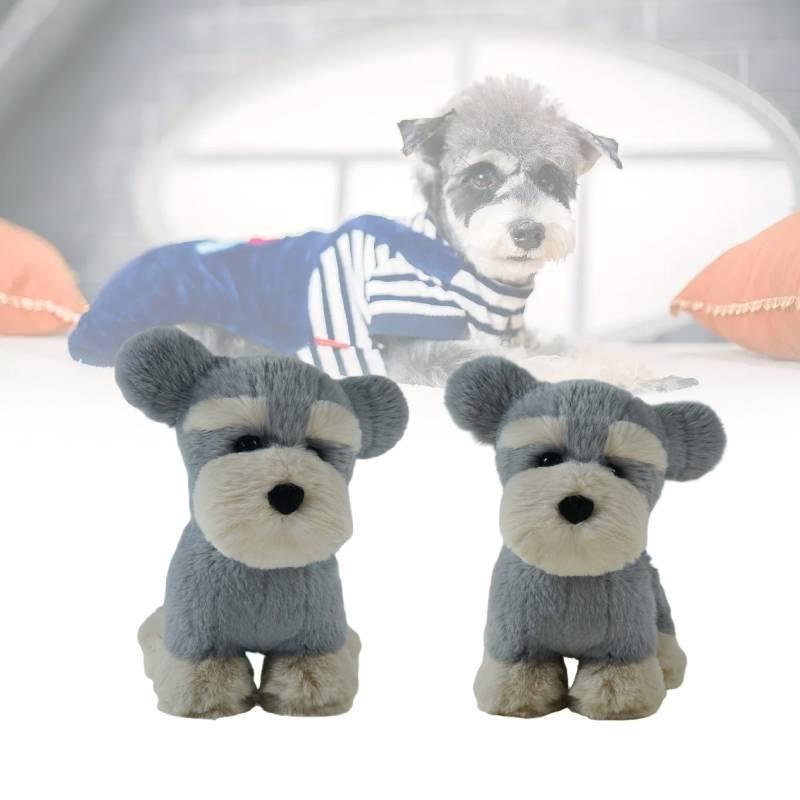 Plush Toys Schnauzer Cute Cartoon Girl Children Birthday Holiday Gift Dolls