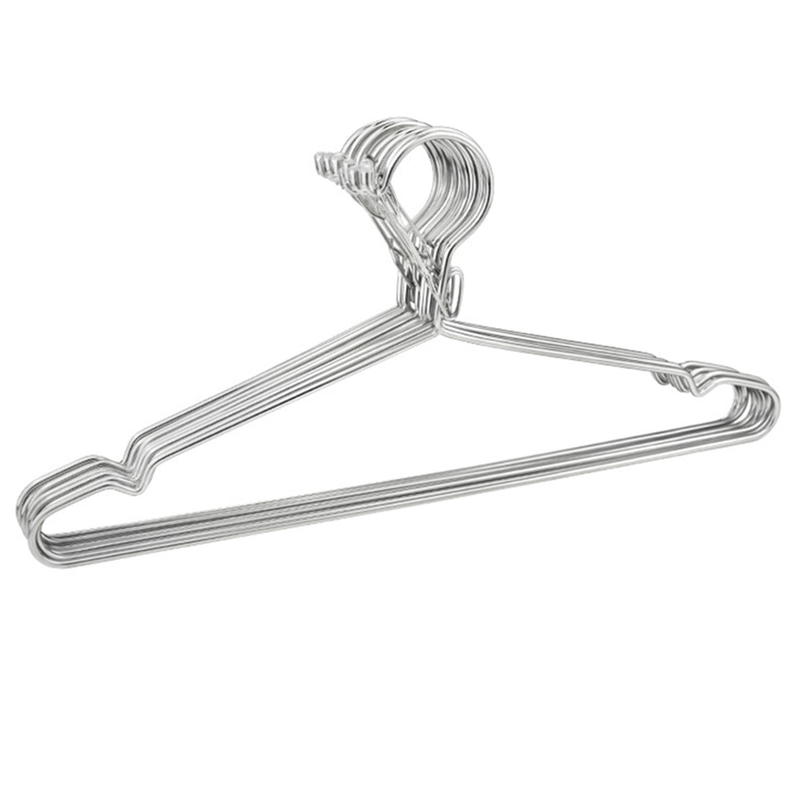 

Stainless Steel Coat Hanger Household Multifunctional Non Creases Metal Windproof Hangers For Bathroom Balcony Closet Organiser