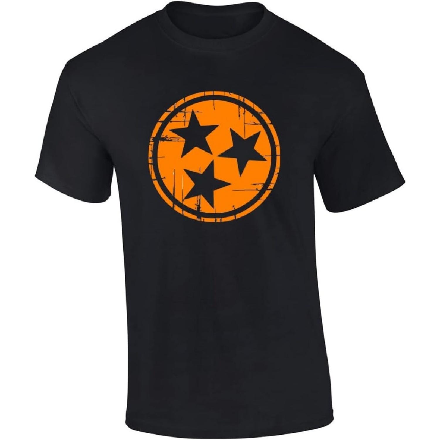 Mens Tennessee Tshirt TN State Flag TN Orange and White State Outline Short Sleeve T-Shirt Graphic Tee XXXXXL разноцветный