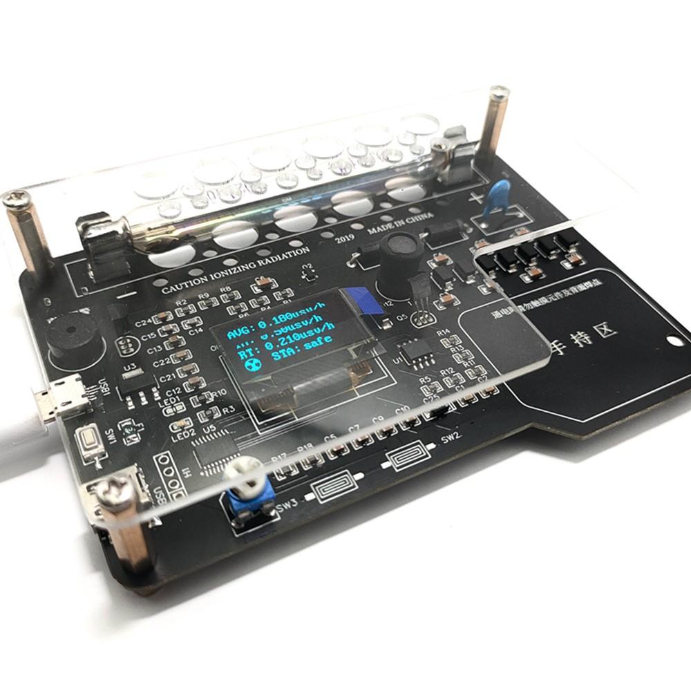 DIY Geiger Counter Kit Module Nuclear Radiation Detector with OLED Display