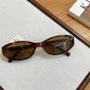 Summer white sunglasses women's premium sense UV protection sunshade oval new Spice Girl sunglasses