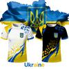 New Ukraine National Flag Graphic Jersey Men's Summer Outdoor Sports Breathable T-shirts Men's And Women's Casual Streetwear
