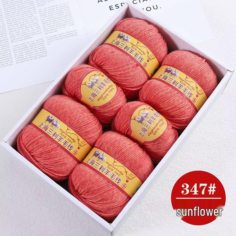 Premium Medium Thick Pure Goat Wool Yarn Balls for Handmade DIY Scarves