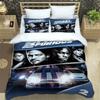 Set da letto stampato Fast & Furious set di biancheria da letto squisito set copripiumino copriletto set da letto lusso regalo di compleanno