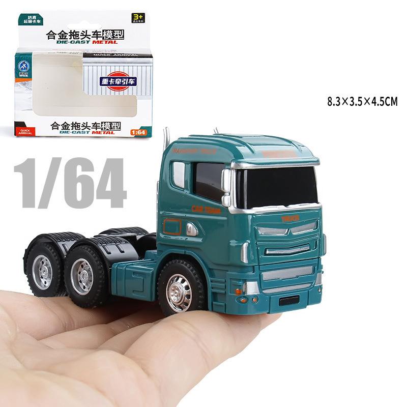 1:64 Scania Container Truck American Container Truck Alloy Diecast Model Car Mini GT Vehicle Toy Models Miniature Cars Birthday