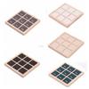 9 Grids Wooden Jewelry Show Props Ring Holder Case Wedding Ring Box Earrings Rings Organizer  Women
