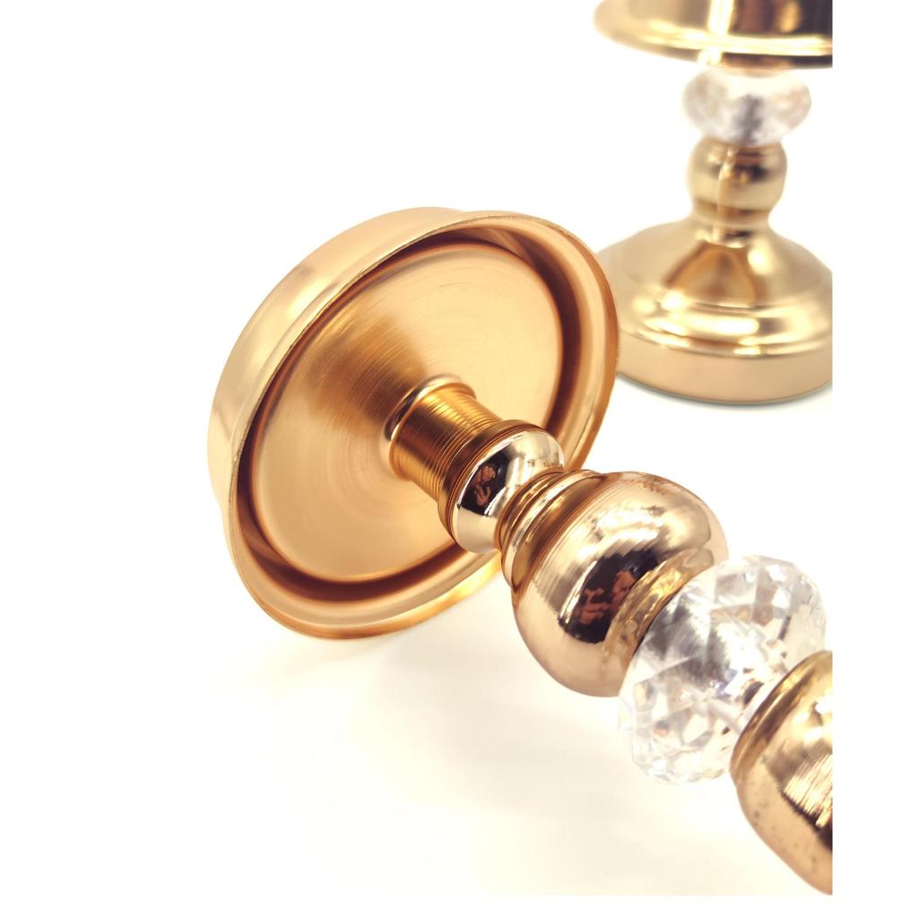 Nordic Gold Candlestick Decor - Simple Luxury for Weddings & Home Dining Table