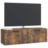 Wall Mounted TV Cabinet Smoked Oak 98 x 31 x 30 cm
