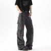 American trendy brand cotton multi-pocket overalls men's and women's spring and autumn new loose casual versatile functional straight trousers
