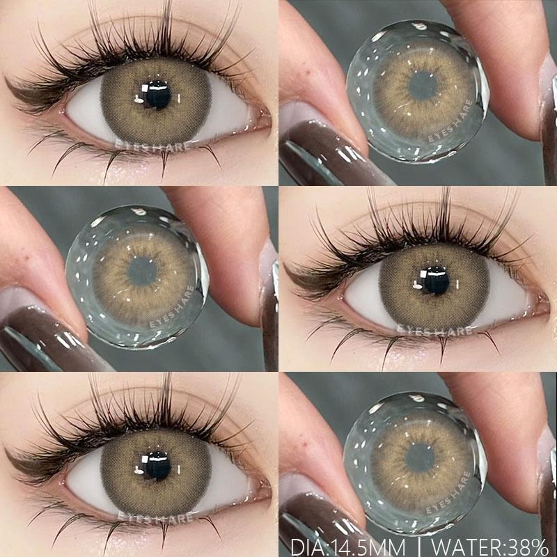 1 Pair Natural Color Contact Lenses for Eyes Brown Lenses Colorcon Korean Lenses Yearly Beauty Blue Eye Contacts Lens