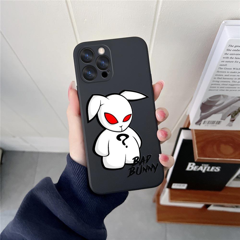 

Чехол для телефона Bad Bunny Love X100pre для iPhone 16 и 15 14 13 12 11 Pro Max Mini Plus X XR XS SE 2020 2022 Coque Funda iPhone 16e