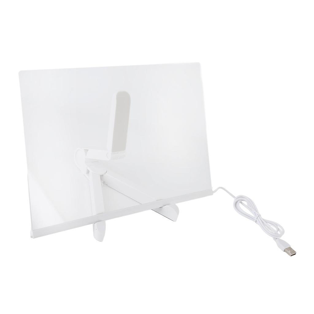 Acrylic Dry Erase Board with Light Clear Desktop Note Memo White Board Notepad Table LED Letter Massage Board with 7