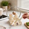 Multifunctional Pot Lid Holder Cartoon Kitchen Storage Holder Cooking Utensil Holder  Kitchen Tools