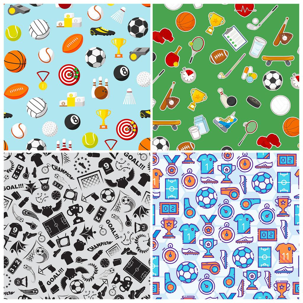 12 Sheets/Pack Sports Theme Background Decoration Non-Adhesive Backing Paper Hand Account Material Paper