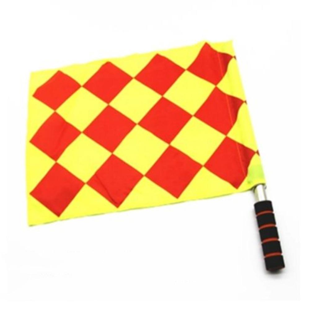 Professional Referee Flag Multi-color with Sponges Handle Linesman Flags Waterproof Issuing Flags Volleyballs Football Supplies
