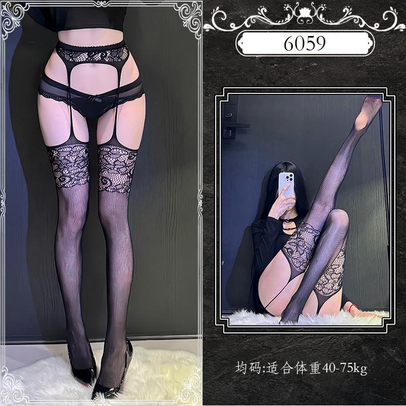 Sex Stockings Sexy Lace Suspenders Pure Lust Long Tube Black Silk Couple Flirting Props Uniform Seduction