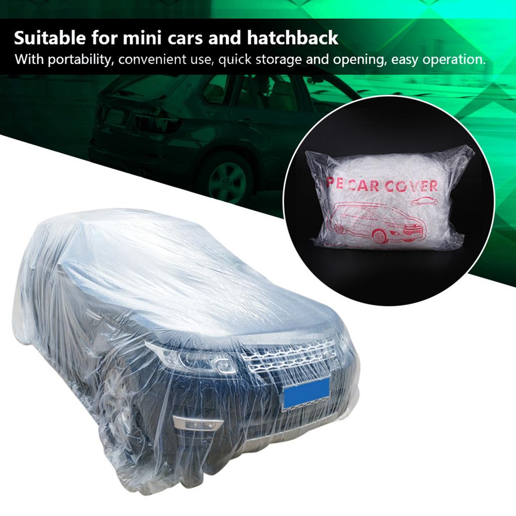 1 Stück Autoabdeckung Outdoor Staub Regen Schnee Beweis Schutz Temporär Einweg