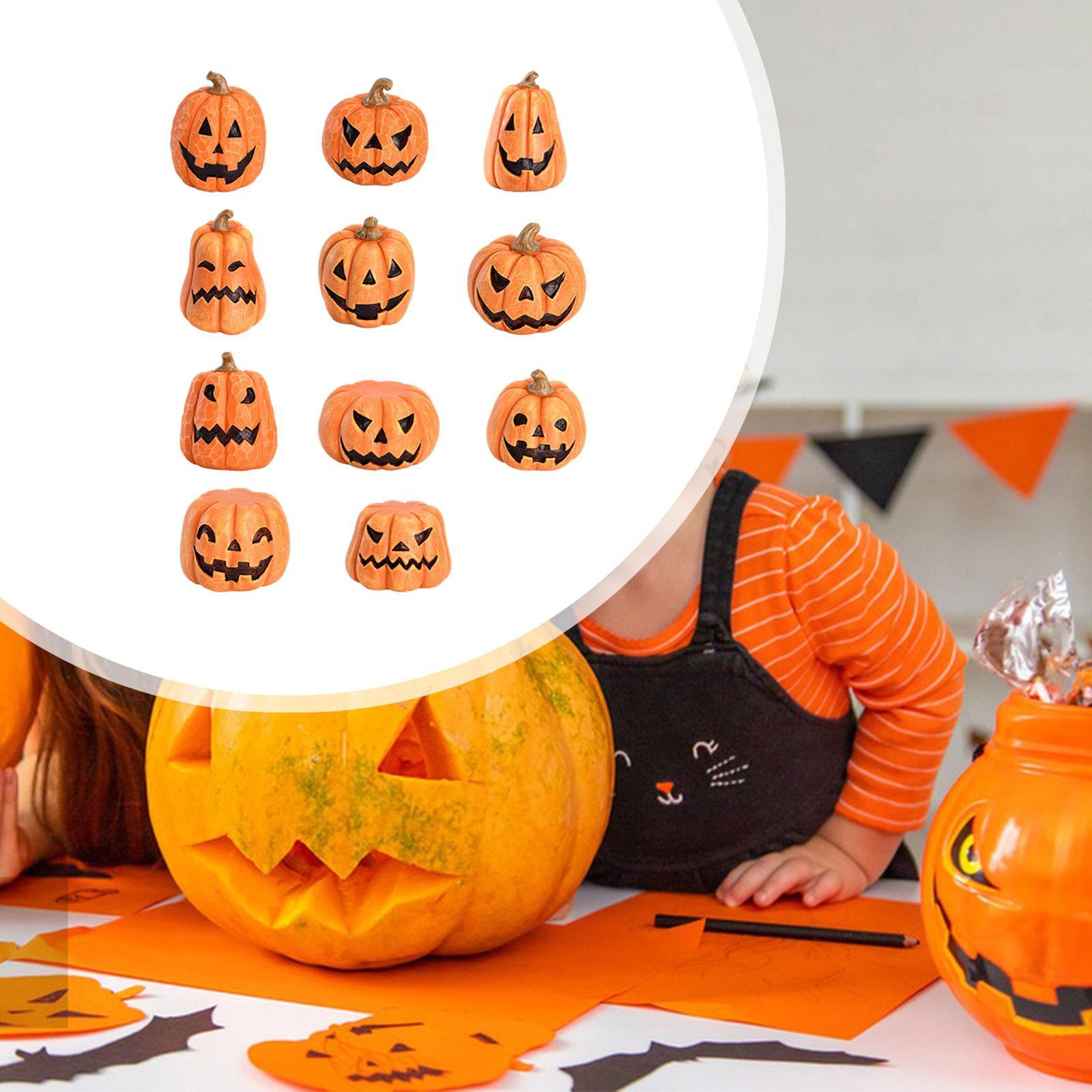 

11 предметов Хэллоуин тыква украшения ремесла стол центральный элемент Хэллоуин Декор для дома фермы столовой спальни