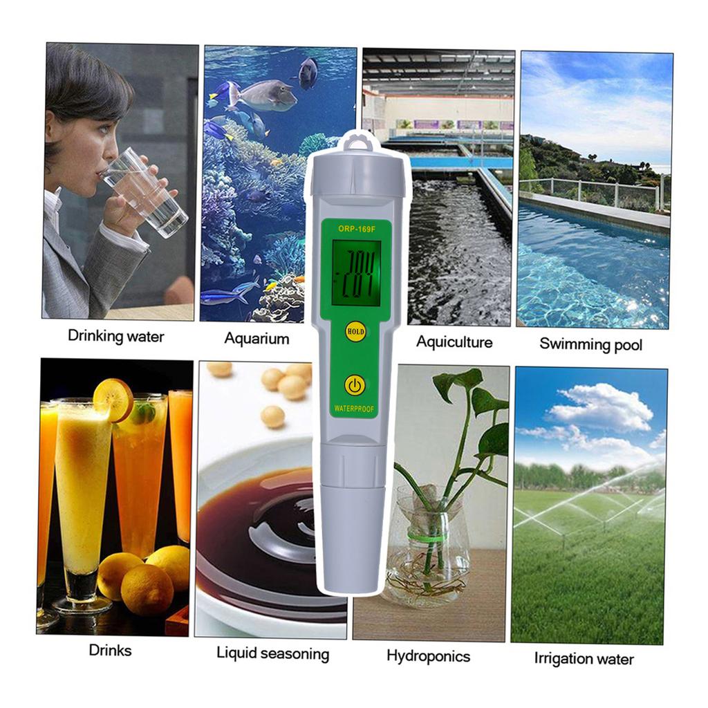 ORP Tester IP55 Waterproof Backlight Display Water Quality Tester for Drinking Water Hydroponics Aquarium Swimming pool
