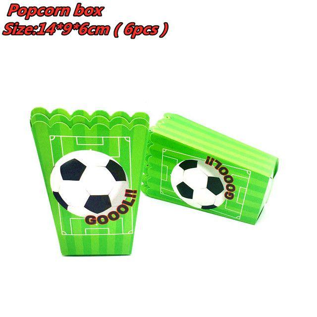 Football-themed Party Package - Green Football Birthday Party Decoration Supplies, Disposable Tableware, Football Set