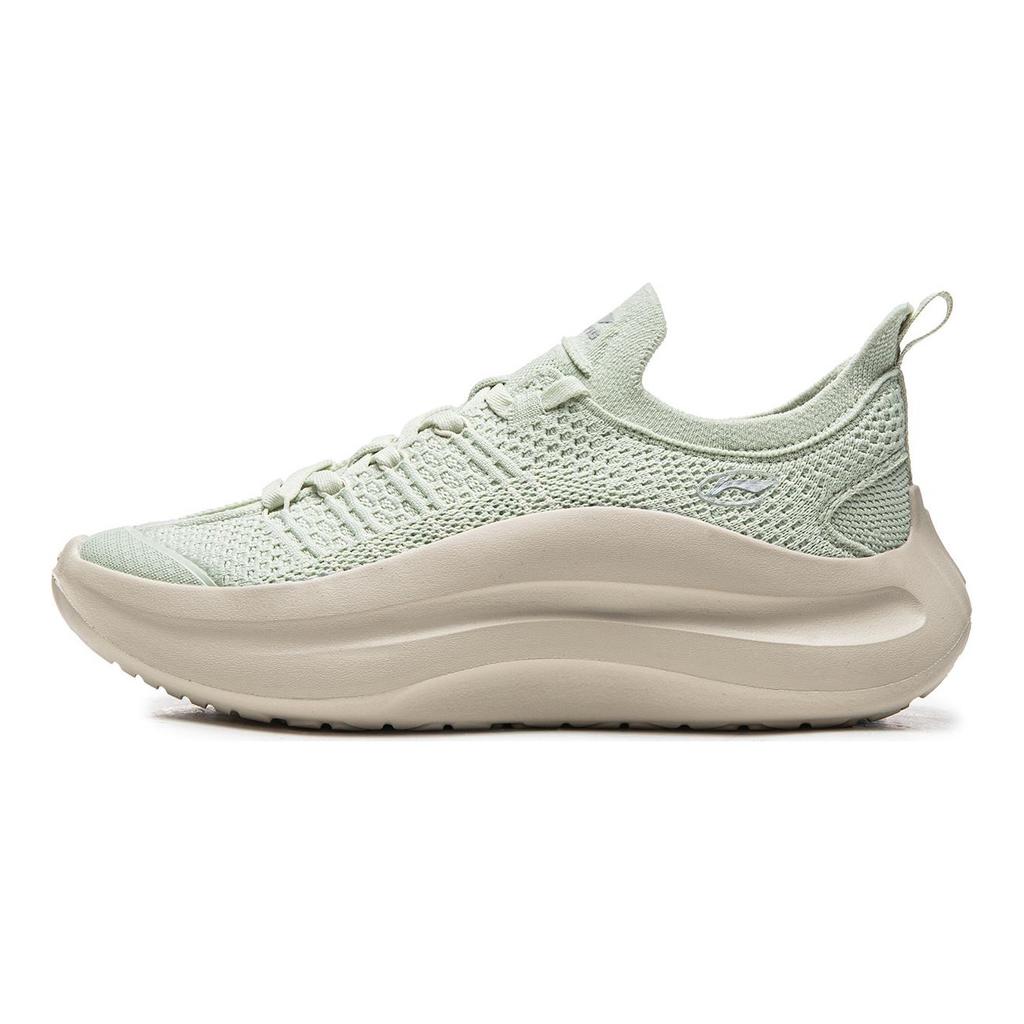 Li Ning Cloud Wave Slip On Cushioning Slip Resistant Abrasion Resistant Lightweight Low top Casual Shoes Women's AGLW052-4