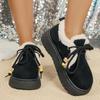 Fashion Winter Round Toe Suede Comfortable Thick Sole Non Slip Casual Women's Boots Fashionable New Lace Up Warm and Elegant Snow Boots