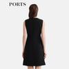 Ports 2025 S/S Elegant Short-Sleeve Mini Dress