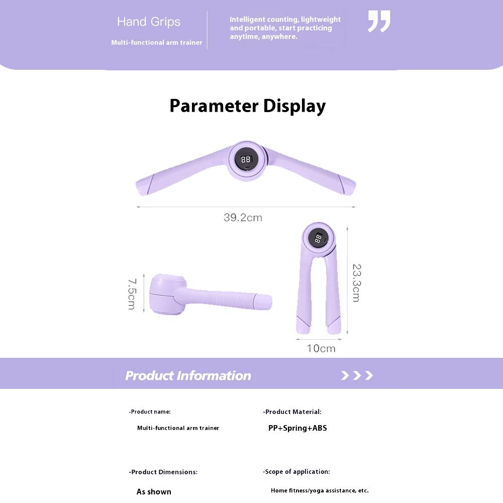 Hand Strength Grip Trainer with Counter Portable Wrist Strength Trainer Multi-Function Hand Arm Exerciser Home Fitness Equipment