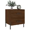 Nightstands 2 Pcs Brown Oak Effect 40 X 35 X 47.5 Cm Engineered Wood
