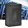 For   4 Model B Black Aluminum Case Box Enclosure with Heatsink Bracket (Black)
