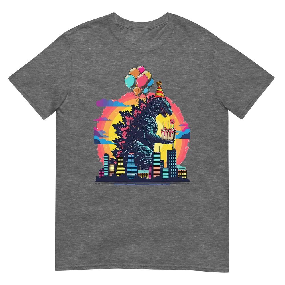 Kaiju Birthday Balloon Cake Monster Movie Bday Decoration TShirt