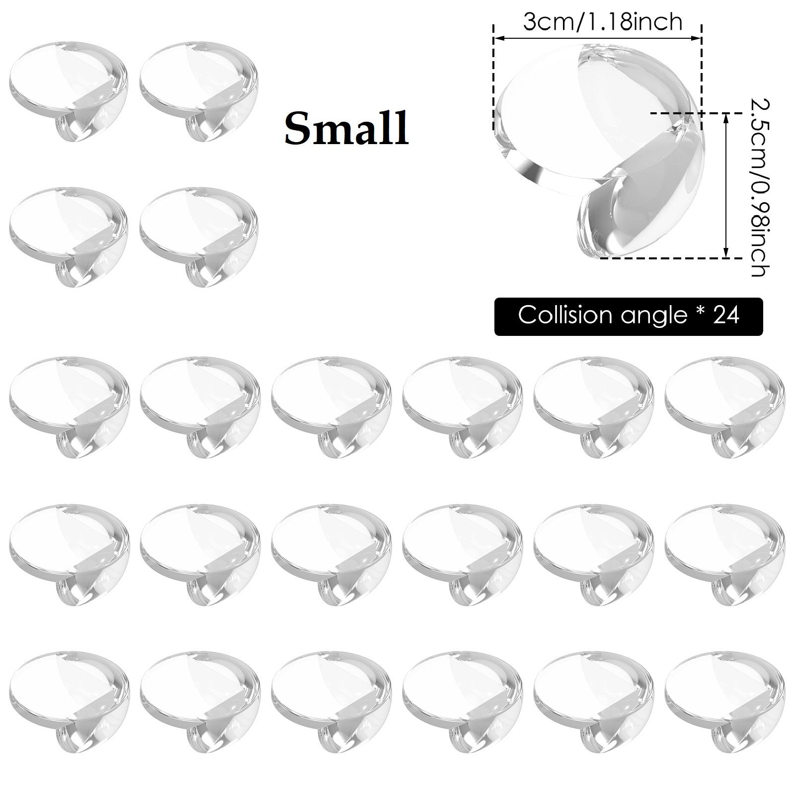 100/24Pcs Table Corner Protectors Furniture Corner Guards Clear Children Anti Collision Edge Guards Baby Safety Table Edge Cover