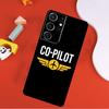 Airplane Pilot Epaulette Phone Case For Samsung Galaxy S25 Ultra S9 S10 S20 FE S21 S22 S23 S24 Plus S24 Ultra Cover