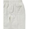 Thisisneverthat SS25 Pocket Embroidered Logo Loose Fit Cuffed Knit Sweatpants Unisex bottoms TN251TPAWP02OAT