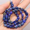 Koralik z kamienia naturalnego 9-8 MM Lapis lazuli nieregularne luźne koraliki dla DIY tworzenia biżuterii naszyjnik bransoletka kolczyki akcesoria