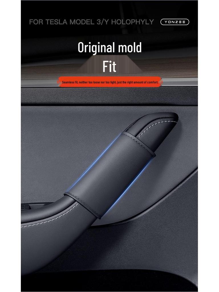 Autocollants de Protection pour Accoudoir et Poignée de Porte Tesla Model 3/Y - Accessoires Intérieurs de Voiture