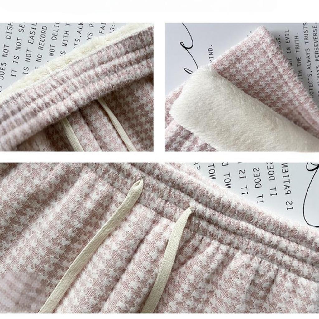 Women's Fashionable Casual Loose Fleece Lined Long Pants