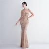 Vestido longo de lantejoulas para festa, vestido noturno para banquete, vestidos de noite