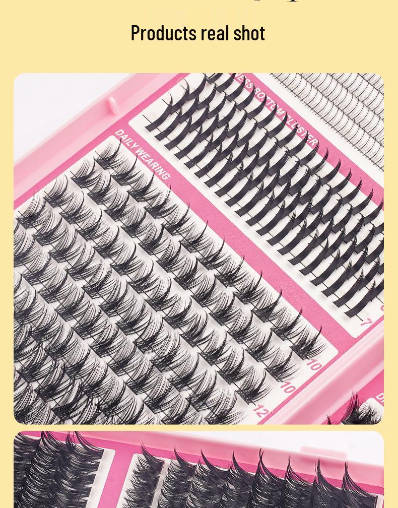 Cross-Border Natural Lower Eyelashes: Dense & Fairy-Style Mixed Pack with 33 Rows