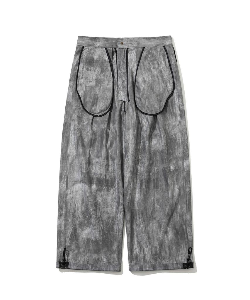 Kyumail 512 Two-Tuck Wide-Leg Zip-Fly Pants Black
