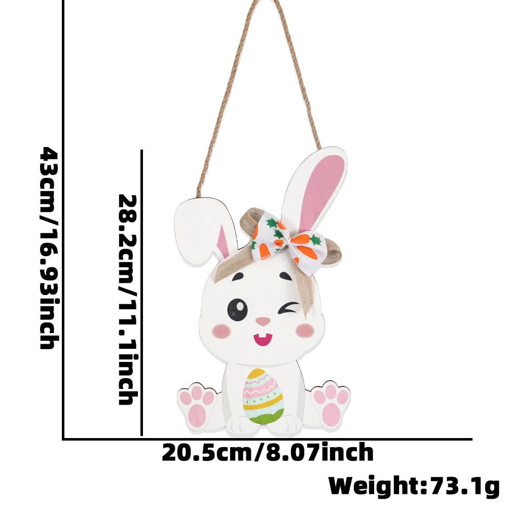 Egg Delightful Easter Chicken Wooden Door Hanger For Holiday Celebrations And Decor