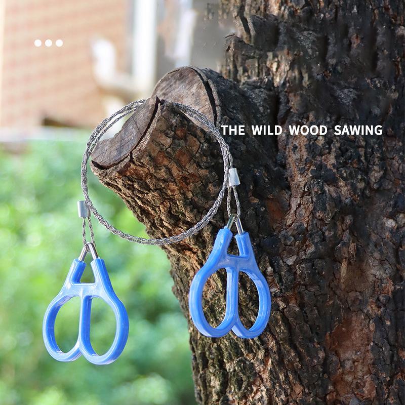 Drátová pila z nerezové oceli Řezací lano Řetězové vybavení pro nouzové cestování Kempování Turistika Outdoor Survive Tool